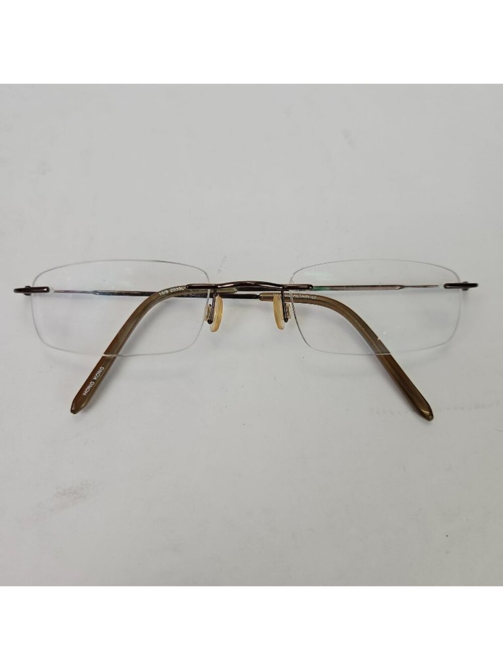 Genesis 2033L Rimless Glasses Syrup Brown 50/20-135 Lightweight Frame